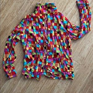 SOLD Vintage Long sleeve multicolores button down